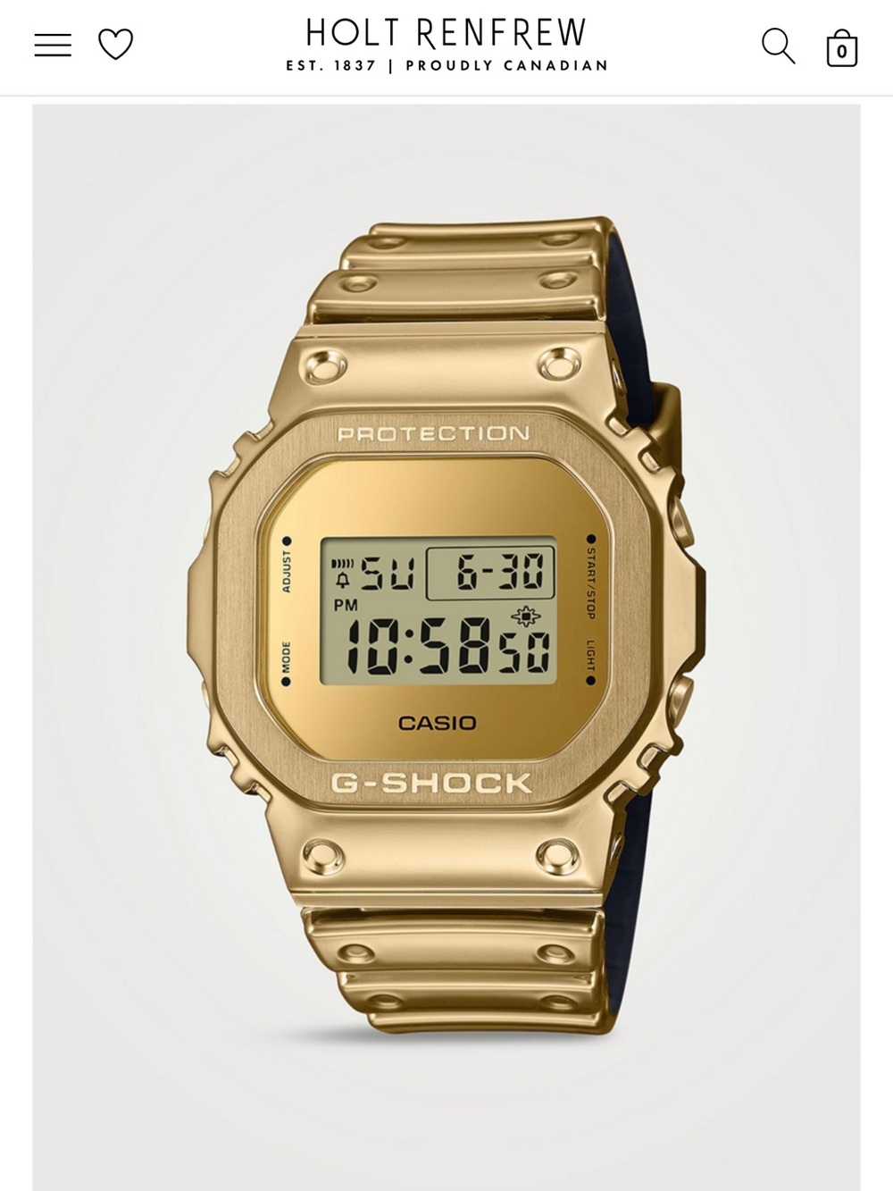 Casio Gold G-Shock Metal Digital Watch